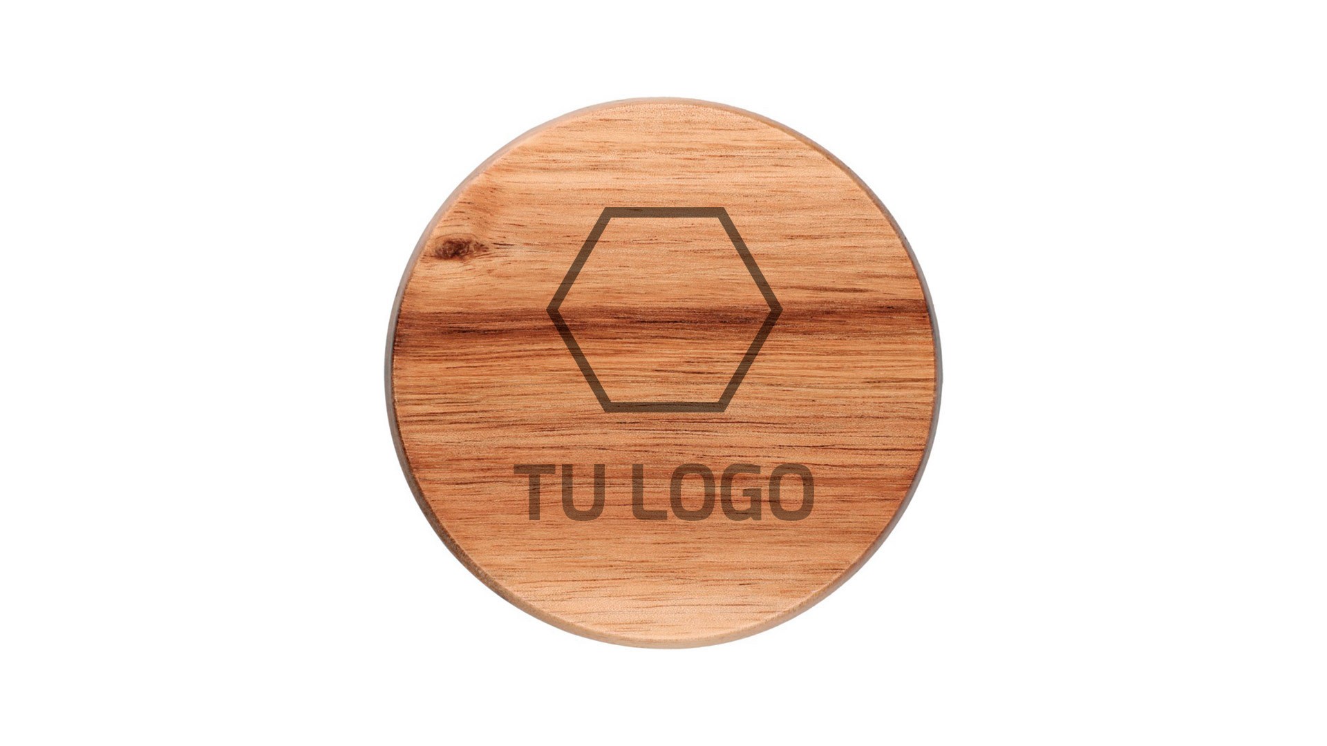 Tapon de Bambu personalizable con logotipo